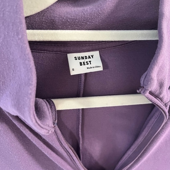 Sunday Best Purple 1/4 Zip Dress - Picture 3 of 4